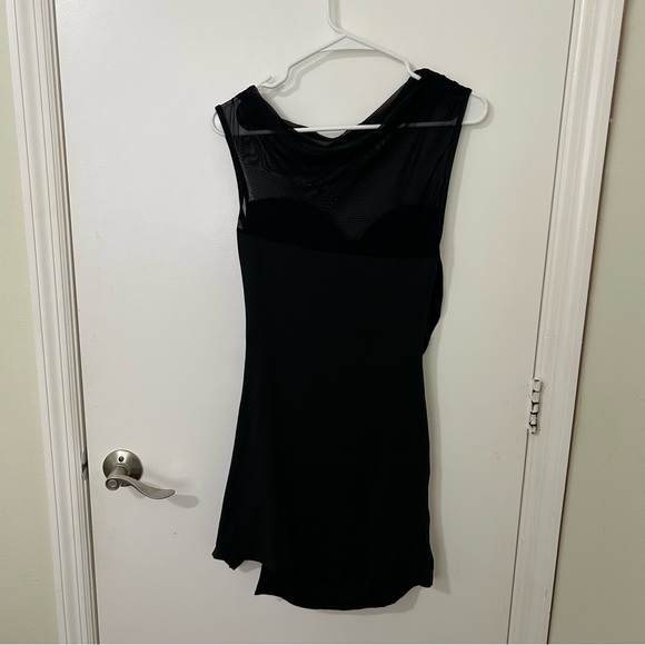 SHEIN | black sexy asymmetrical shoulder bodycon mini dress | large - Picture 9 of 11